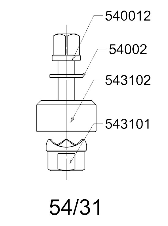 PERFORADOR REDONDO PARA CHAPA  FORZA  SERIE 54
